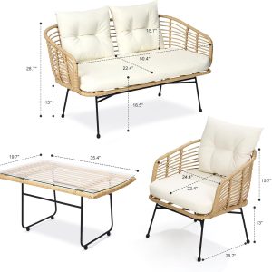 modern oasis with the Afuera Living 4pc Conversation Set - Image 6