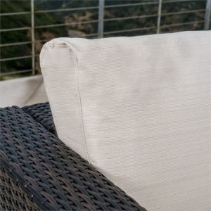 5 Piece Outdoor Wicker Sectional Sofa Set in Multibrown - Image 6