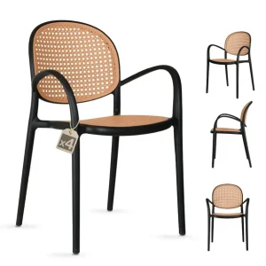 rattan-style plastic chair - Image 6
