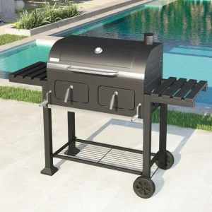 34-inch BBQ Charcoal Grill Outdoor Portable Barbecue Grill - Image 1