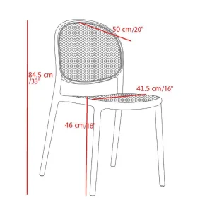 rattan-style plastic chair - Image 24