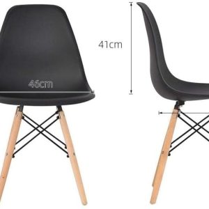 Dining Room,Living Room Chair,White and black - Image 8