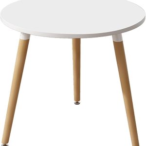 Coffee Table, Sofa Side Table/Bedside Table/Negotiation Table/Small Round Table, for Outdoor Living Room Balcony Bay Window (Color : A, Size : 80cm) (A 80cm) - Image 1