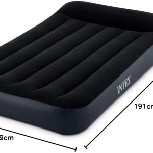 Intex 64141 Dura Beam Pillow Rest Single Mattress with Fiber Tech Technology, No Electric Pump, 99 x 191 x 25 cm, Black California King - Image 2