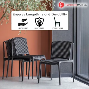 Outdoor Dining Room Chairs Easy to Stack Latest Styles - Image 5