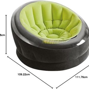 INTEX 68582EP Inflatable Empire Chair: Durable Outdoor Use – 2-PLY Laminate – Velvety Surface – Flocked Construction – Colors May Vary - Image 5