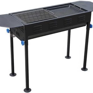 Lightweight Folding Barbecue Grill,Profession Large Portable BBQ Charcoal Oven Tools for Outdoor Cooking Roadtrip Camping Hiking Picnics (Black) - Image 11