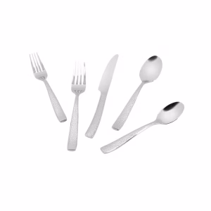 20-Piece Tupelo Forged Flatware Set, Gold / Rose Gold /Chrome - Image 2