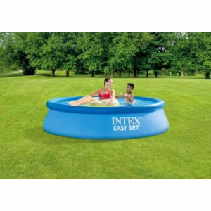 INTEX 28106EH Easy Set Inflatable Swimming Pool: 8ft x 24in – Puncture-Resistant Material – Quick Inflation - Image 1