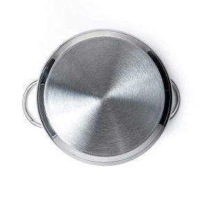 12-Piece Stainless Steel Cookware Set with Glass Lid, Silver - Image 4