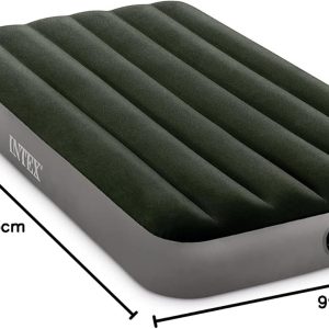 INTEX 64107E Dura-Beam Standard Prestige Air Mattress: Fiber-Tech – Twin Size – 10in Bed Height – 600lb Weight Capacity - Image 2