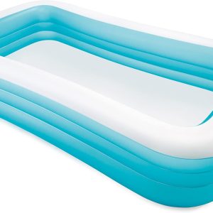INTEX 58484EP Swim Center Inflatable Family Pool: 277 Gallon Capacity – 120" x 72" x 22" – Blue - Image 4
