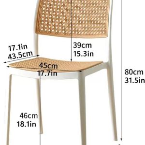 rattan-style plastic chair - Image 17