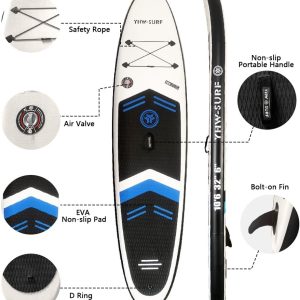 BORTT 10.6ft Inflatable Paddle Board Seaside Beach Water-Skiing Stand Up Paddle Board - Image 11