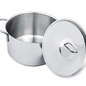 12-Piece Stainless Steel Cookware Set with Glass Lid, Silver - Image 15