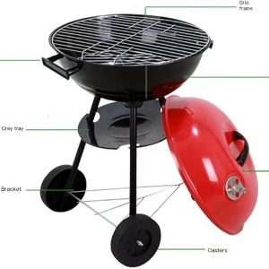 17-inch Portable Kettle Charcoal Grill - Image 6