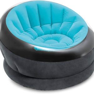INTEX 68582EP Inflatable Empire Chair: Durable Outdoor Use – 2-PLY Laminate – Velvety Surface – Flocked Construction – Colors May Vary - Image 1