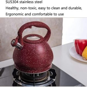 Whistling Tea Kettle, Teapot With Loudd And Anit-hot Handle, Food Stainless Steel Water Kettel - Image 5