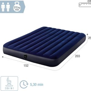 Intex Air Bed, 64765, Colorful, 203 x 152 x 25 cm (Set) - Image 9