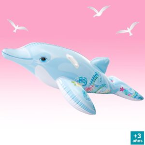 Intex Childrens Inflatable Ride On Lil Dolphin Swimming Pool Fun Accessory - Image 4