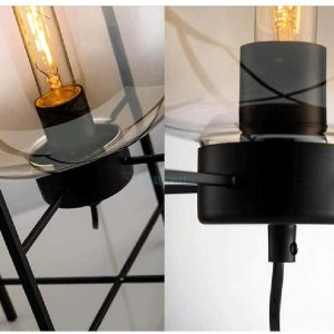 Floor Lamp Nordic Floor Lamp Led Iron Art Floor Lights with Glass Lampshade High Pole Lamp for Living Room Sofa Decor Standing Lamp Portable - Image 3