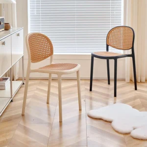 rattan-style plastic chair - Image 2