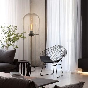 Floor Lamp Nordic Floor Lamp Led Iron Art Floor Lights with Glass Lampshade High Pole Lamp for Living Room Sofa Decor Standing Lamp Portable - Image 1