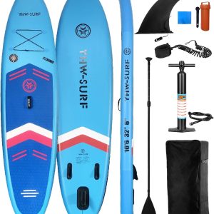 BORTT 10.6ft Inflatable Paddle Board Seaside Beach Water-Skiing Stand Up Paddle Board - Image 13