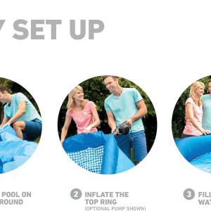 INTEX 28120EH Easy Set Inflatable Swimming Pool: 10ft x 30in – Puncture-Resistant Material – Quick Inflation – 1018 Gallon Capacity – 23in Water Depth - Image 5