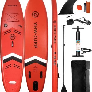 BORTT 10.6ft Inflatable Paddle Board Seaside Beach Water-Skiing Stand Up Paddle Board - Image 4