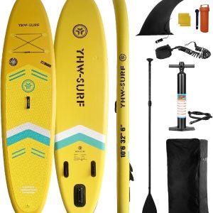 BORTT 10.6ft Inflatable Paddle Board Seaside Beach Water-Skiing Stand Up Paddle Board - Image 12