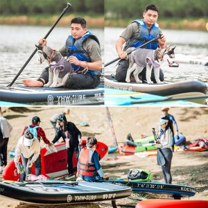 BORTT 10.6ft Inflatable Paddle Board Seaside Beach Water-Skiing Stand Up Paddle Board - Image 3