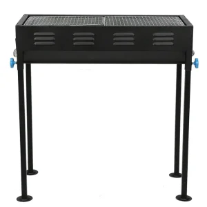 Lightweight Folding Barbecue Grill,Profession Large Portable BBQ Charcoal Oven Tools for Outdoor Cooking Roadtrip Camping Hiking Picnics (Black) - Image 6