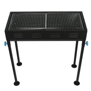 Lightweight Folding Barbecue Grill,Profession Large Portable BBQ Charcoal Oven Tools for Outdoor Cooking Roadtrip Camping Hiking Picnics (Black) - Image 18