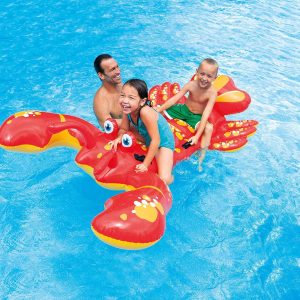 Intex Lobster Ride-On, 84" X 54", for Ages 3+ - Image 1
