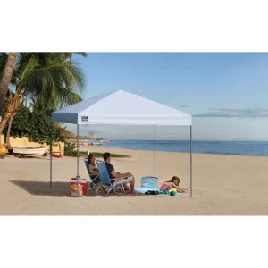 10 X 10 Ft Pop-up Sun Protection Tent - White / Black (Medium Quality) - Image 3