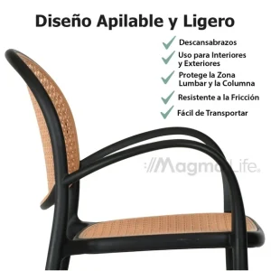 rattan-style plastic chair - Image 8