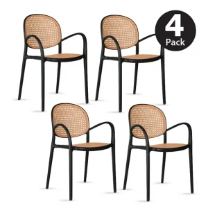 rattan-style plastic chair - Image 9