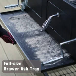 34-inch BBQ Charcoal Grill Outdoor Portable Barbecue Grill - Image 7