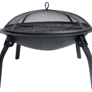 Portable BBQ Grill Charcoal Grill 22 Inch Black Folding Burning Fire Pit Outdoor Heater Backyard Patio Stove Fireplace BBQ Grill Tabletop Barbecue Grills - Image 2