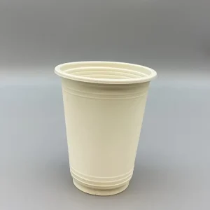Corn Starch Biodegradable Disposable 12 OZ hot and cold drinking cup - Image 1