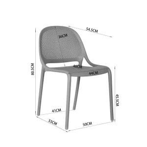 Corriveau Essentials Summer Striped Chair with Arms in Coral - Image 1