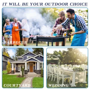 10 X 10 Ft Pop-up Sun Protection Tent - White / Black (Medium Quality) - Image 5