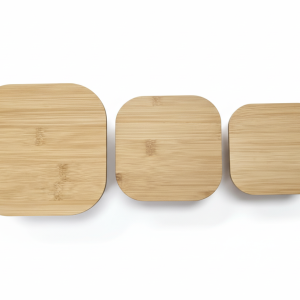 Tupperware set wood lid - 3 piece square - Image 2