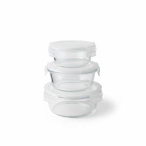 Round tupperware with clear lid - Image 2