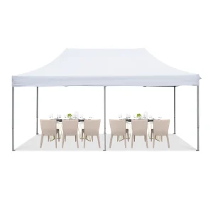 20 Ft. W x 10 Ft. D Steel Pop-Up Canopy (High Quality) - Image 1