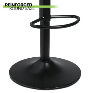 Adjustable barstool with foot rest - Green - Image 4