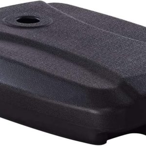 Water & Sand Filled Heavy Duty Base with Cross Base & Wheels, Wheeled Umbrella Stand for Patio Cantilever Offset Umbrella, Black - Image 3