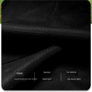 Collapsible Wagon Cart, Folding Wagon, Heavy Duty Utility Wagon, Portable Garden Beach Cart with Wheels, for Beach, Shopping, Groceries, etc,Black and Brown - Image 4