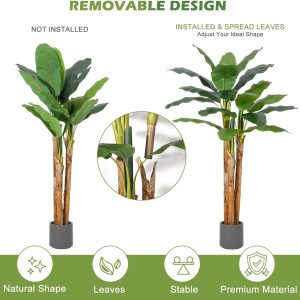 7ft Artificial Banana Tree - Image 4